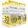 Hearing360 30 Pile Modello 10 Giallo (PR70) - 5 Confezioni da 6 Batterie per Apparecchi Acustici 1,45V - Pile Acustiche Rayovac Varta Extra