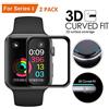 LucBuy 2 Pezzi Proteggi Schermo per Apple Watch Series 1-3 38mm,iWatch Pellicola Protettiva in TPU Morbido a Copertura Totale con Bordo Curvo 3D e Versione Aggiornata Antigraffio(Serie1-3, 38mm)