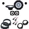 IPNOSIS Kit 6 Casse Alpine SXE-1750S + SXE-1025S per Fiat Bravo dal 2007 in poi con 2 Supporti Anteriori, 2 Supporti Posteriori e 4 Connettori