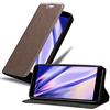 Cadorabo Custodia Libro per Google Pixel 3a in BRUNO CAFÉ - con Vani di Carte, Funzione Stand e Chiusura Magnetica - Portafoglio Cover Case Wallet Book Etui Protezione