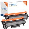 Organizza Ufficio 2 Toner Compatibili con Brother TN2420 TN-2420 3.000 Pagine Cad. DCP-L2510D DCP-L2512D DCP-L2530DW DCP-L2550DN HL-L2310D, L2350DW, L2370DW, L2375DW MFC-L2712 MFC-L2730DW MFC-L2735