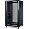 Mach Power Armadio Rack 19" 18U da Pavimento - 600×600×900 mm, con Ruote e Ventole, Montanti Regolabili, Laterali Removibili, Vetro Temperato, Nero (AR-1866FB)