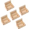 Ruiqilin 5 chiavette USB in legno con scatola di legno (legno d'acero ellisse, 2.0 4 GB)