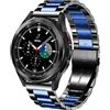 DEALELE Compatibile con Samsung Galaxy Watch 6/6 Classic / 5/5 PRO / 4/4 Classic / 3 41mm / Active 2, Cinturino di Ricambio in 20mm Metallo Acciaio Inossidabile per Huawei GT3 42mm, Nero/Blu