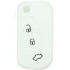 Lage [Portachiave] Guscio Cover Chiave in Silicone per Telecomando Auto Ford 3 tasti (vedere compatibilità nelle foto) KA Focus Fiesta Escort Mondeo (BIANCO)