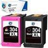 Generic 304XL lacartuccia Compatibili per HP 304 XL Nero e Colore Envy 5010 5020 5030 5032 Deskjet 2620 2622 2630 2632 2633 2634 3720 3730 3733 3735 3750 3760 3762