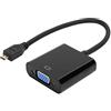 Sojare Adattatore da micro HDMI a VGA, convertitore video da micro HDMI a VGA 1080P per 4B, adattatore convertitore video da micro HDMI a VGA attivo HDCP con cavo audio