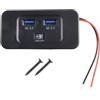 Honseadek 1 x Caricabatteria Da Auto Presa Dual USB Carica Veloce Presa Con QC 3 0 Per 12V/24V Compatibilità Veicolo