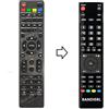 Remote Telecomando compatibile per Nordmende ND50KS4100S ND55KS4300S