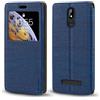 Shantime Custodia Flip in Pelle PU con Finestra Visibile e Chiusura Magnetica Invisibile Compatibile con Brondi Amico Smartphone S+B Nero, Protezione Totale (Blu)