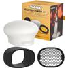 MagMod Starter Flash Kit 2 | Modificatori Flash per illuminazione fotografica | Accessori per diffusori magnetici | Modificatori MagMod nuovi e migliorati: MagGrip 2, MagSphere 2, MagGrid 2