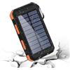 Generico Portable Solar Charger - Monocrystalline Silicon ABS TPU 15.8x7.8x2.5cm | 20000mAh Power Bank | Fast Charging USB Type C Battery Pack With Flashlight For Camping Hiking Travel Outdoor Use