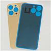 Generico SCOCCA POSTERIORE TELAIO COMPATIBILE PER IPHONE 13 PRO BACK COVER VETRO (ORO)