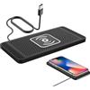 Patifirst 15w Tappetino Di Ricarica Wireless Magnetico Per Auto, Alimentatore Wireless Auto Pad, Caricabatterie Senza Fili Antiscivolo, Supporto Per Telefono A Induzione Automatica Per Smartphone USB/Type-C