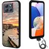 FortiCase Custodia Personalizzata con Cordino per Honor 400 Smart,Nero Silicone Cover,con la Tua Foto,Immagine o Scritta,per Honor 400 Smart Personalizzata Case -1ZGS