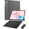 Generic Custodia con tastiera per tablet Honor Pad 10 12,1 pollici con mouse, touchpad Custodia con tastiera staccabile con porta penna per tablet Honor Pad 10 12,1 pollici