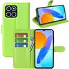 BOCTECH Cover per Honor X6 / Honor 70 Lite/Honor X8 5G, Custodia a Libro Portafoglio in Pelle PU e Silione Morbido con Porta Carte, Magnetica e Supporto Flip Case Antiurto per Honor X6, Verde