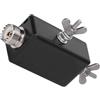 EpheyFIF Convertitore antenna mini balun HF a onde corte 1:9, per stazione radio amatoriale QRP funzionamento esterno a bassa potenza con interfaccia M alloggiamento in plastica nera 100W SSB