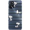 LA CASA DE LAS CARCASAS Oppo A16 - A16s - A54s ufficiale Snoopy Peanuts Snoopy a righe, trasparente per proteggere il vostro smartphone Cover Oppo in silicone morbido con licenza ufficiale Snoopy