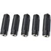 Oiyagai 5-Pack Adattatori Audio 3.5 mm Femmina-Femmina, Connettori TRS Stereo AUX per Prolunga Cavo Cuffie, Altoparlante, Auto e Dispositivi Audio - Nero