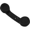 VELATEMOR Ricevitore per Telefono Cellulare Bluetooth con Design retrò, Altoparlante e Microfono HD, Ricarica USB, Adatto a Persone Nostalgiche, Materiale ABS (BLACK)