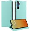 MOJIA Cover per Samsung Galaxy A54 5G, [Forte Chiusura Magnetica] Case Portafoglio in Pelle PU Premium, Custodia a Libro per Telefono con Porta Carte.. Menta Verde