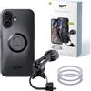 SP CONNECT Bike Bundle II | SPC+ | compatibile con iPhone 16 | Supporto per cellulare per manubrio di bicicletta | Supporto per cellulare per mountain bike e bici da corsa