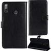 Dingshengk Nero Custodia in Pelle Flip Caso Protettiva Cover Skin Wallet per BRONDI Amico Smartphone XL Nero 6