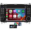 CHARGONIC Auto Radio Stereo GPS Android 13 per Mercedes Benz W169 B200 W245 W639 Vito Viano W906 Sprinter, Touchscreen da 7 Pollici 2 Din, Supporta CarPlay/Android Auto+Bluetooth WiFi (8core 4GB+64GB)