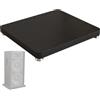 Zdlopteron Altoparlanti Piattaforma di Isolamento Audio,supporto di isolamento for subwoofer in MDF, base stabilizzatrice for altoparlanti for scrivania o pavimento(Black,30x40cm)