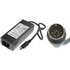 TechnoMedia Alimentatore trasformatore 12V 5V 2A Power Adapter Mini DIN 6 Pin ps2 Power Plug kycon per Box mediacenter