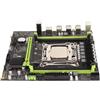 Elprico Scheda Madre X99 P4, Scheda Madre del Computer con CPU E5 2680V3, Alimentatore a 6 Fasi PCIE X16, NVME M.2, SATA 2.0/3.0, USB 2.0/3.0, Scheda Madre Desktop da Gioco per PC
