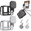 Generic Custodia protettiva in silicone per Insta360 Ace Pro2, copertura in silicone per obiettivo Ace Pro2, accessori protettivi per fotocamera sportiva (grigio)