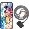 vingarshern Cover Compatibile con Samsung Galaxy S8 Custodia in Silicone Sottile,Case Antiurto e Antigraffio con Motivo+1×Catena/Cordino per Cellulare,Giraffa