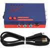 MasYosh Retroscaler2x AV a HDMI Converter - Moltiplicatore di Linea di Latenza Zero, Supporta NTSC e Pal, 240p/480i/288p/576i a 480p/576p Upscaler per Console di Gioco retrò (Blu)