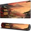 Treer Stile Giapponese Durevole Tappetino Mouse, Tappetino Mouse XXL/XL/L, Tappetino Mouse Gaming con Base Gomma Antiscivolo e Bordi Cuciti, Mouse Pad per Ufficio e Casa (900x400mm,Paesaggio)