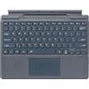 LYEAA Tastiera Bluetooth retroilluminata a 7 colori per Surface Pro 8/9/X/10/11 con custodia in pelle con tastiera di ricarica di tipo C