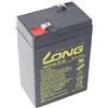 MSTJRY Kung Long WP4.5-6 - Batteria al piombo 6 Volt 4,5 Ah con attacco Faston 4,8 mm, dimensioni (lunghezza x larghezza x altezza): 70 x 47 x 101 mm