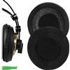 Geekria Cuscinetti in Velours Comfort di Ricambio per AKG K240/K240S/K240MKII/K241/K270/K271/K271S/K272/K52/K72/K92/K242/K340/K550/K551, con Guida Video (Nero)