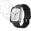 yystao 3 pellicole protettive per smartwatch AMAZFIT Active 2 Square, pellicola protettiva in vetro temperato, ad alta risoluzione, antigraffio, sensibile al tatto, durezza 9H