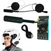 Generico HEADSET MICROFONO AURICOLARE BLUETOOTH IMPERMEABILE PER CASCO MOTO MP3