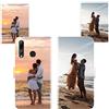 Sunrive Personalizzate Pelle Cover compatibile con Huawei P smart+ 2019 personalizzabile con Foto Testi Frase Logo e Grafiche Personalizzata, cordino per cellulare universale