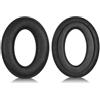 Generic Cuscinetti auricolari di ricambio compatibili con cuffie Sennheiser HD598, HD599, HD558, HD515, HD518, HD555, HD558, HD595, PC360, PC373d, in pelle nera