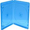 MediaRange 50 custodie blu ray BD-R doppie a 2 posti spessore 11mm slim con tasca trasparente per copertina