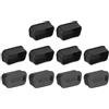 QUARKZMAN 10 Pezzi Copertura in Plastica per Porta VGA, Tappi Antipolvere per Computer Portatile Tappo Protezione per Computer Desktop Stereo Monitor (Nero)