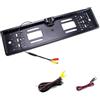Wnfmjqe Telecamera Posteriore Telecamera Targa Auto Vista Posteriore Wireless Cornice Per Licenza Europea UE Visione Notturna Impermeabile Telecamera Con Retromarcia Con 8 LED(Wire 8 IR CAM)