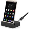 MOELECTRONIX Docking station USB 3.1 tipo C adatta per Samsung XCover 6 Pro | Dock stazione di ricarica docking caricabatterie | Station nero