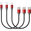 N. NETDOT NetDot - Cavo di ricarica magnetico, Gen10, in nylon intrecciato, compatibile con dispositivi e telefoni USB-C, tipo C (confezione da 3 pezzi)