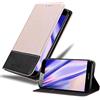 Cadorabo Custodia Libro per Huawei G7 Plus / G8 / GX8 in Oro Rosato Nero - con Vani di Carte, Funzione Stand e Chiusura Magnetica - Portafoglio Cover Case Wallet Book Etui Protezione