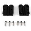 Zeroupshop Supporto per manubrio in alluminio per moto e GPS, per barre da 12 mm-16 mm, supporto per navigazione per guida all'aperto, nero